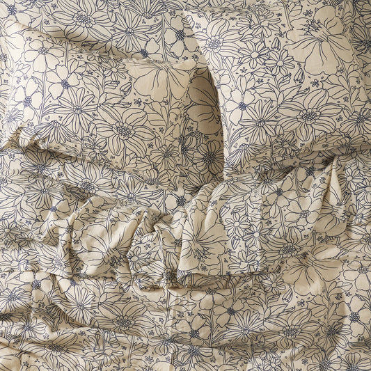 S+C Antea Linen Standard Pillowcase - Chai