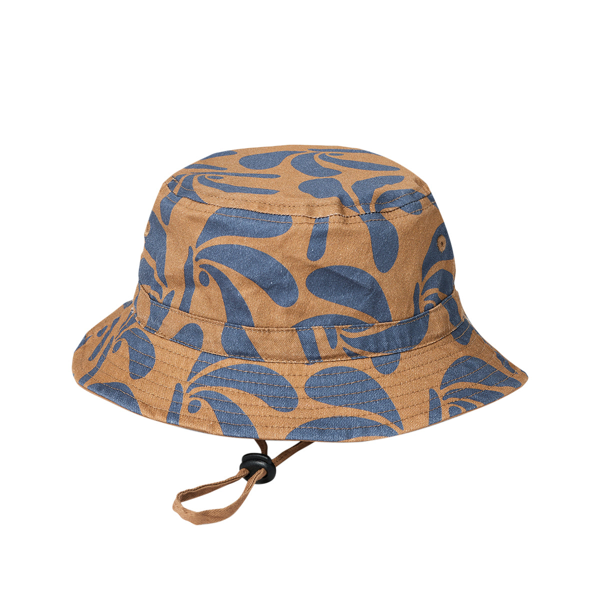 Reversible Bucket Hat - Indigo Palms