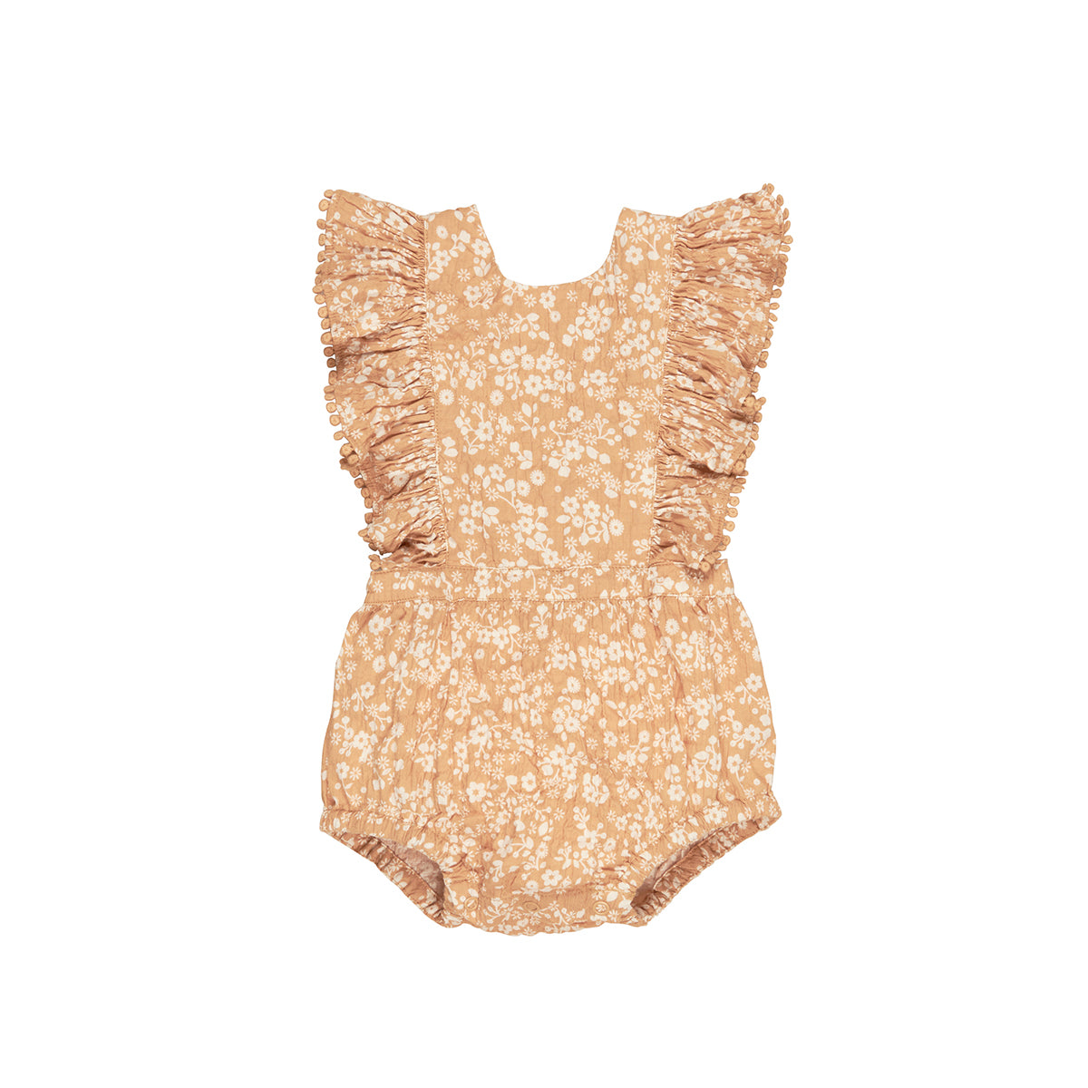 Huxbaby Floral Warm Glow Frill Playsuit