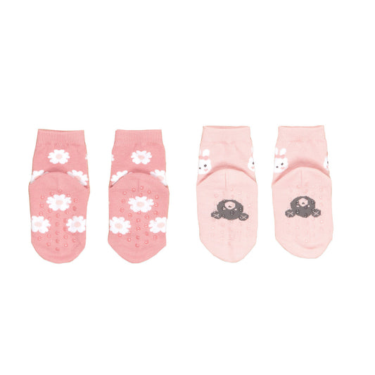 Bunny Flower 2PK Socks Pink Pearl/Dusty Rose
