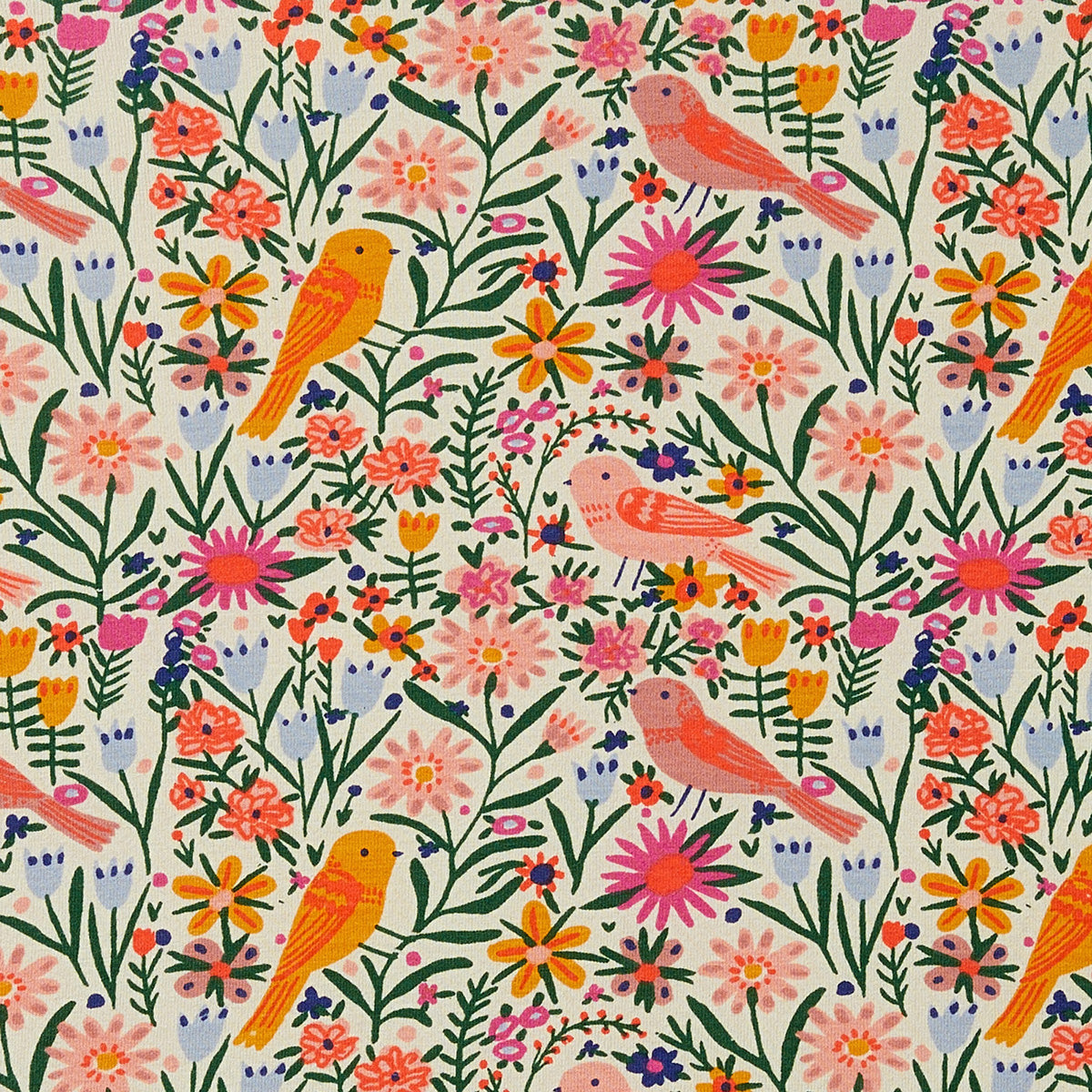 Organic Cot Sheet Birdy Floral
