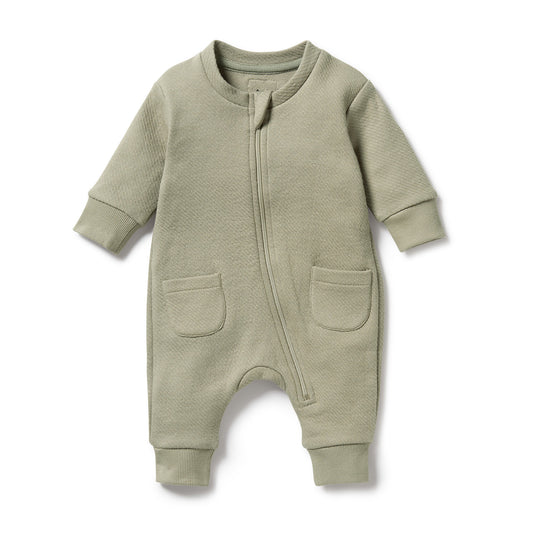 Wilson & Frenchy Organic Quilted Growsuit Oak