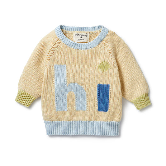 Wilson & Frenchy Knitted Jacquard Jumper Dew