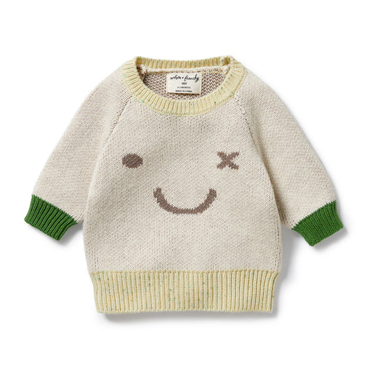 Wilson & Frenchy Knitted Jacquard Jumper Almond