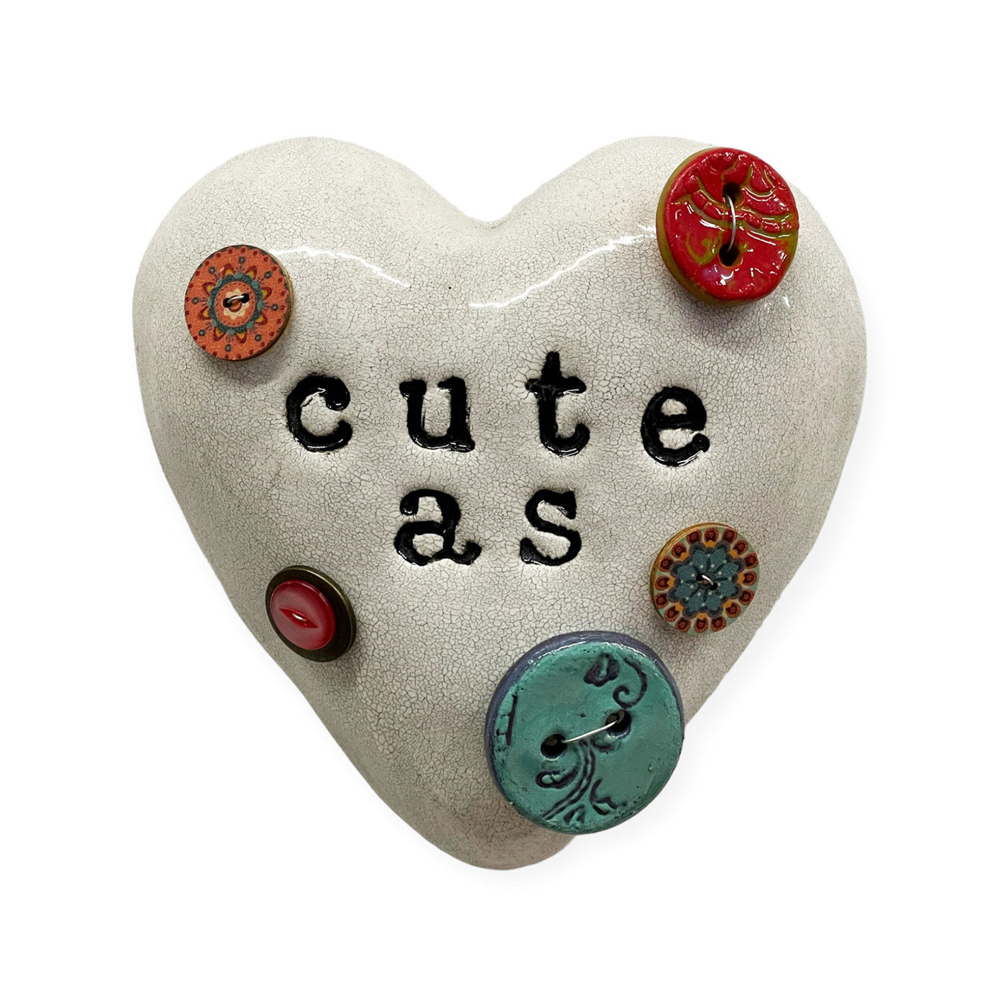 Cute as a button Heart