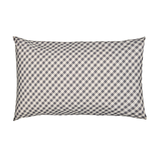 Castle - Charcoal Gingham pillowcase