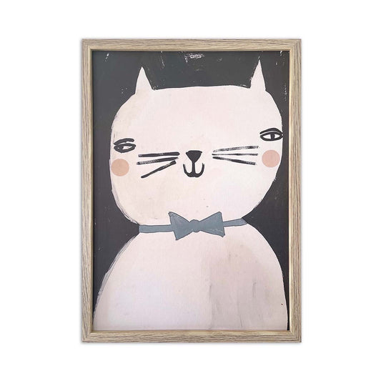 Harris Cat A3 Framed Print