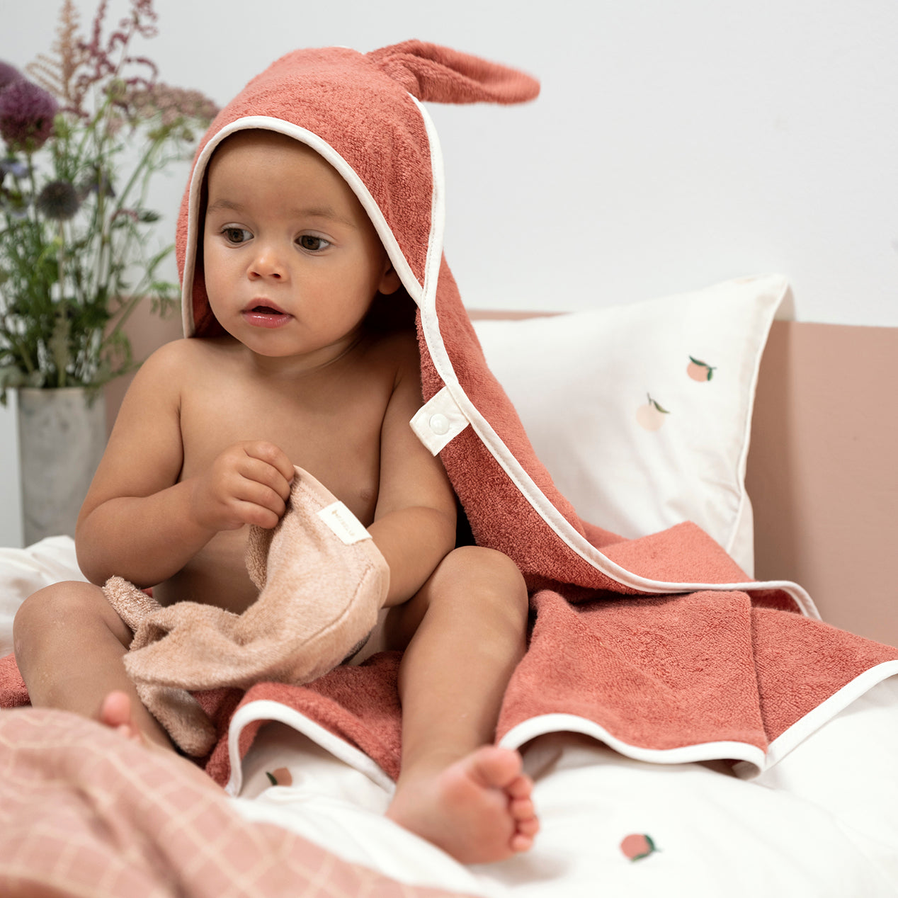 Fabelab Hooded baby bath towel
