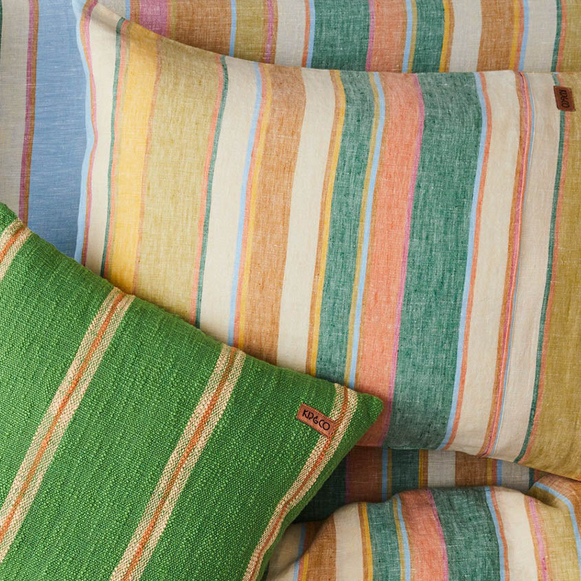 Fez Stripe Linen Pillowcase