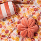 Peach Pie Velvet Petal Cushion