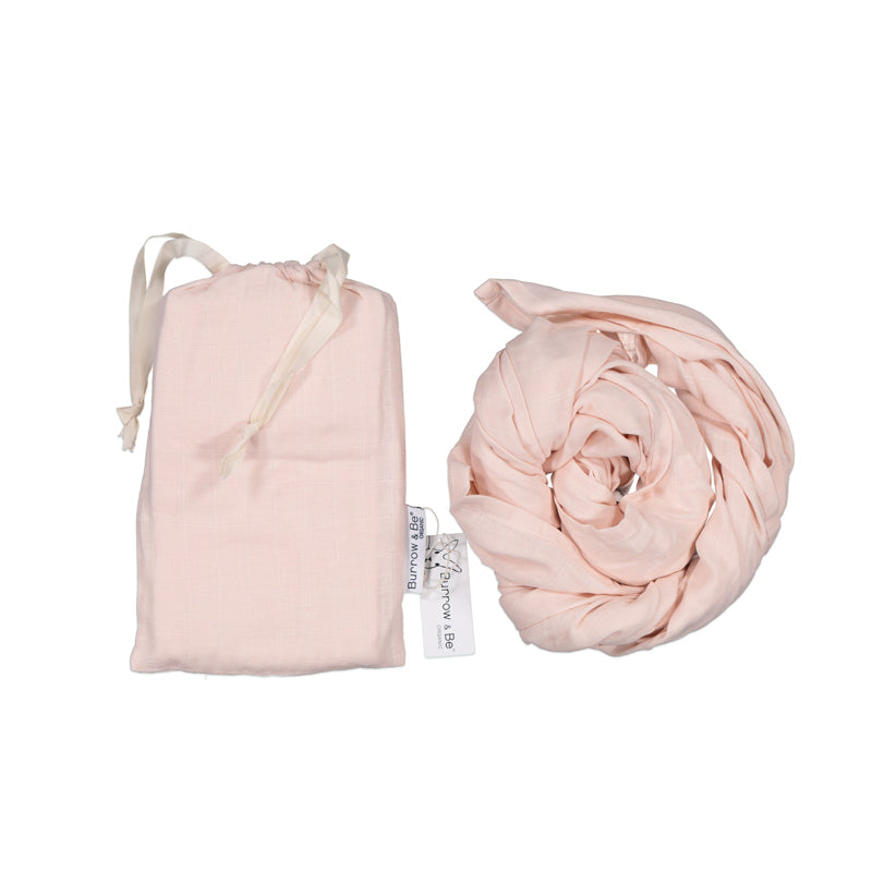 Burrow & Be Essentials Muslin Wrap - Blush Pink